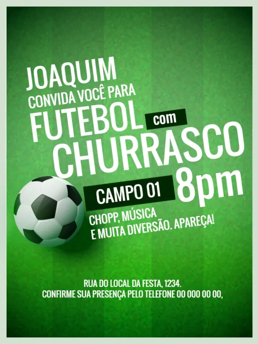 Convite Futebol Convite Futebol