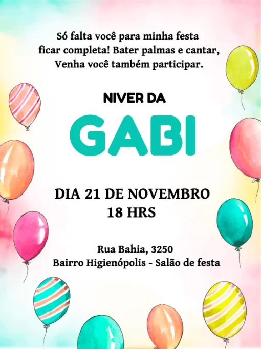convite aniversário convite aniversário