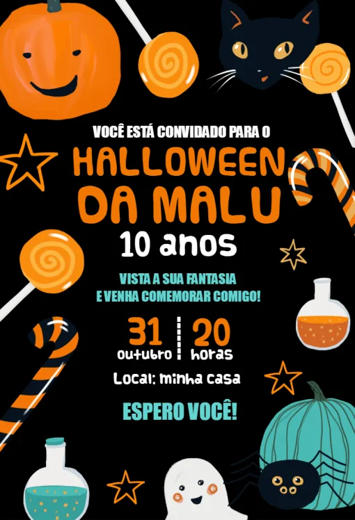 Convite halloween Convite halloween