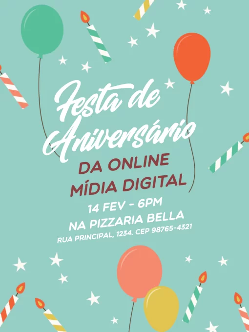 Convite De Aniversário De Empresa Divertido Convite De Aniversário De Empresa Divertido