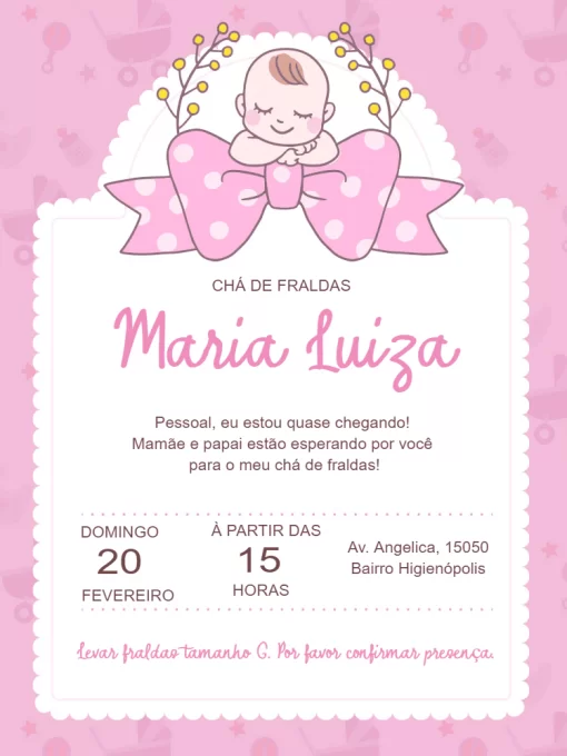 convite chá de fraldas convite chá de fraldas