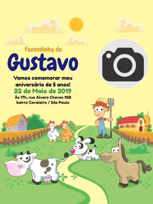 Convite Aniversário fazendinha Convite Aniversário fazendinha
