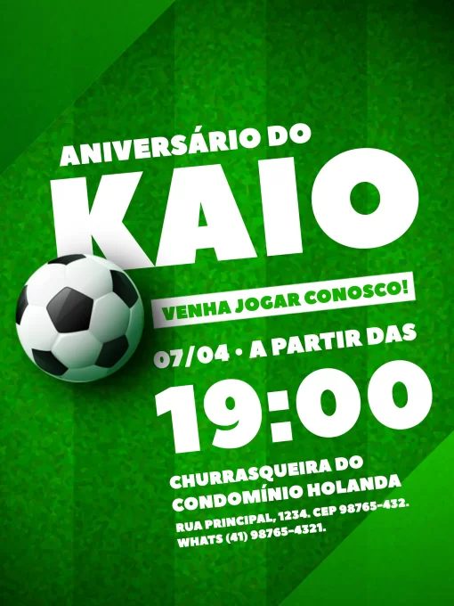 1 Convite De Futebol 1 Convite De Futebol