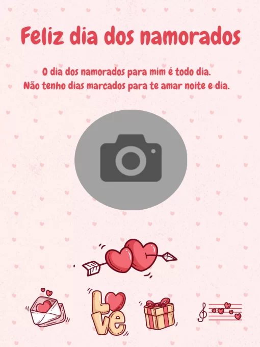 Cartão dia dos namorados Cartão dia dos namorados
