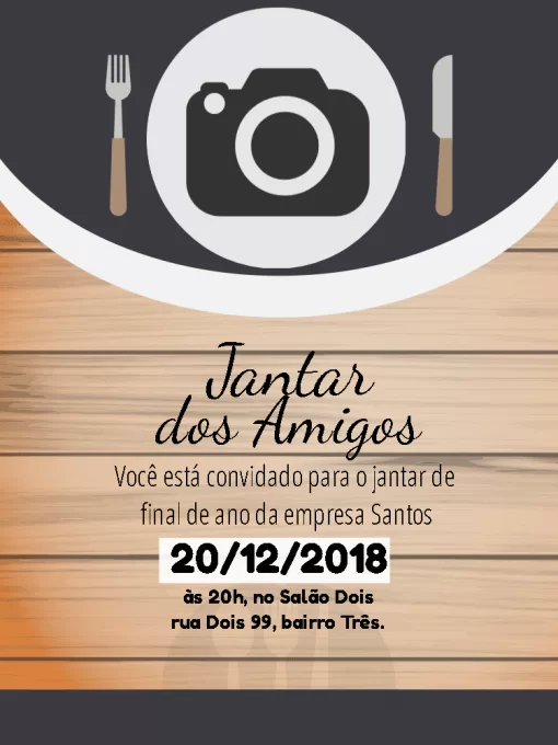 Convite Jantar Convite Jantar