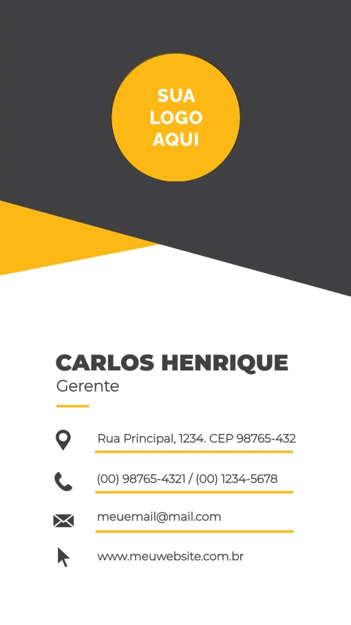 Cartão de Visita Digital - Gerente