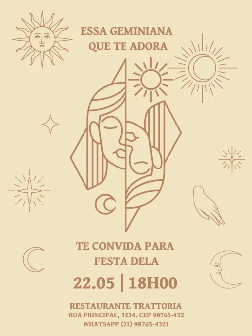 Convite De Aniversário Signos Gêmeos Convite De Aniversário Signos Gêmeos