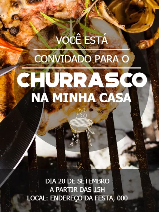 Convite Aniversário churrasco Convite Aniversário churrasco