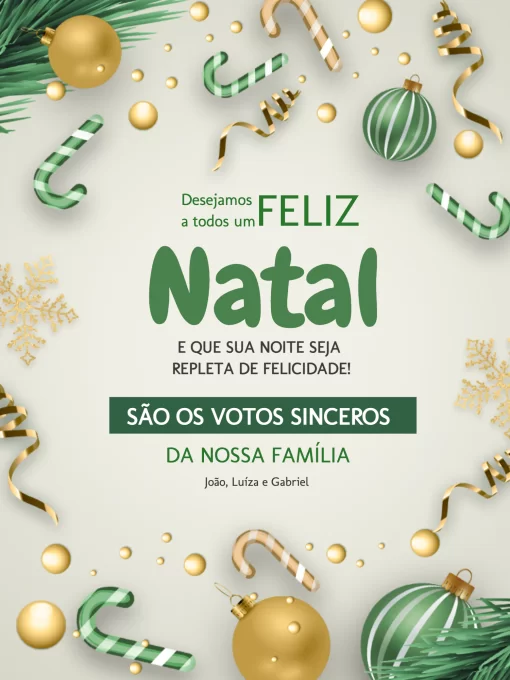 Cartão de Natal Cartão de Natal