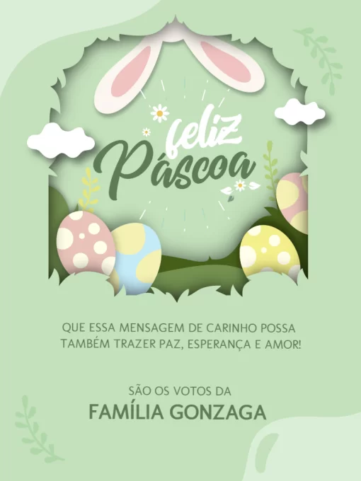 Cartões de Feliz Páscoa Verde para Imprimir Cartões de Feliz Páscoa Verde para Imprimir