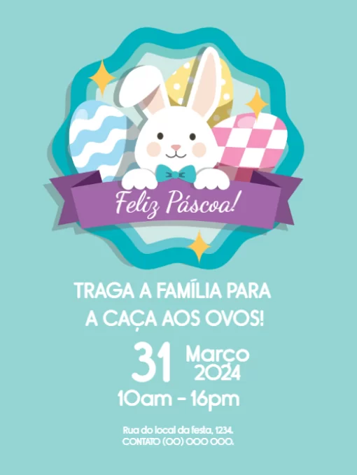 Convite Páscoa para Amigos Convite Páscoa para Amigos