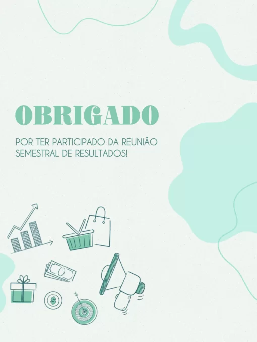 Cartão De Agradecimento Em Reunião Verde Cartão De Agradecimento Em Reunião Verde