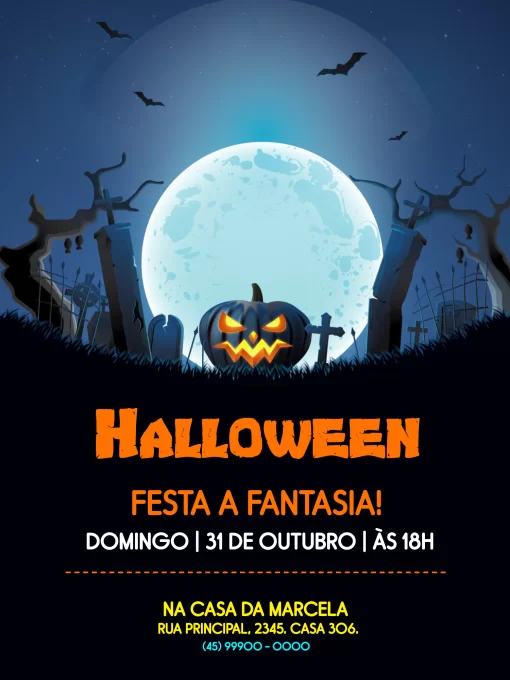 Convite Halloween Convite Halloween